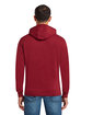 Lane Seven Unisex Premium Full-Zip Hooded Sweatshirt burgundy ModelBack
