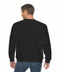 Lane Seven Unisex Premium Crewneck Sweatshirt BLACK ModelBack