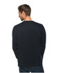 Lane Seven Unisex Premium Crewneck Sweatshirt NAVY ModelBack