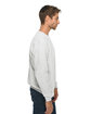 Lane Seven Unisex Premium Crewneck Sweatshirt OATMEAL HEATHER ModelSide