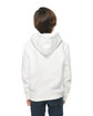Lane Seven Youth Premium Pullover Hooded Sweatshirt WHITE ModelBack