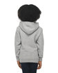 Lane Seven Youth Premium Pullover Hooded Sweatshirt HEATHER GREY ModelBack