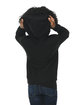 Lane Seven Youth Premium Pullover Hooded Sweatshirt BLACK ModelBack