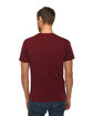 Lane Seven Unisex Deluxe T-shirt burgundy ModelBack