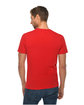 Lane Seven Unisex Deluxe T-shirt red ModelBack