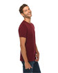 Lane Seven Unisex Deluxe T-shirt burgundy ModelSide