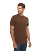 Lane Seven Unisex Deluxe T-shirt chestnut ModelSide