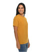 Lane Seven Unisex Deluxe T-shirt mustard ModelSide