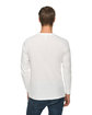 Lane Seven Unisex Long Sleeve T-Shirt WHITE ModelBack
