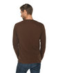 Lane Seven Unisex Long Sleeve T-Shirt CHESTNUT ModelBack