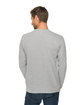 Lane Seven Unisex Long Sleeve T-Shirt HEATHER GREY ModelBack