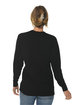 Lane Seven Unisex Long Sleeve T-Shirt BLACK ModelBack