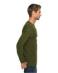 Lane Seven Unisex Long Sleeve T-Shirt ARMY GREEN ModelSide
