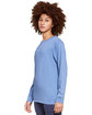 Lane Seven Unisex Long Sleeve T-Shirt COLONY BLUE ModelSide