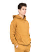 Lane Seven Unisex Urban Pullover Hooded Sweatshirt peanut butter ModelSide