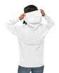 Lane Seven Unisex Heavyweight Pullover Hooded Sweatshirt white ModelBack