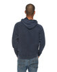 Lane Seven Unisex Vintage Raglan Hooded Sweatshirt DENIM ModelBack