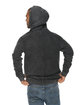 Lane Seven Unisex Vintage Raglan Hooded Sweatshirt BLACK ModelBack