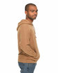 Lane Seven Unisex Vintage Raglan Hooded Sweatshirt CAMEL ModelSide