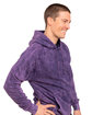 Lane Seven Unisex Vintage Raglan Hooded Sweatshirt cloud purple ModelSide