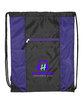 Prime Line Porter Collection Drawstring Bag purple DecoFront