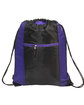 Prime Line Porter Collection Drawstring Bag purple ModelQrt