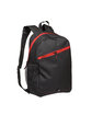 Prime Line Color Zippin Laptop Backpack black/ red ModelQrt