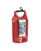 Prime Line 2L Water-Resistant Dry Bag with Mobile Pocket red ModelSide