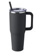 Harriton 40oz Vacuum Travel Mug dark charcoal ModelQrt