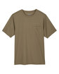Harriton Charge Snag And Soil Protect Unisex T-Shirt coyote brown FlatFront
