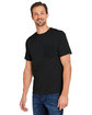 Harriton Charge Snag And Soil Protect Unisex T-Shirt black ModelQrt