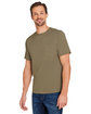 Harriton Charge Snag And Soil Protect Unisex T-Shirt coyote brown ModelQrt