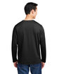 Harriton Unisex Charge Snag and Soil Protect Long-Sleeve T-Shirt black ModelBack