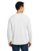 Harriton Unisex Charge Snag and Soil Protect Long-Sleeve T-Shirt white ModelBack