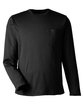 Harriton Unisex Charge Snag and Soil Protect Long-Sleeve T-Shirt black OFFront