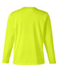 Harriton Unisex Charge Snag and Soil Protect Long-Sleeve T-Shirt safety yellow OFBack