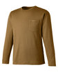Harriton Unisex Charge Snag and Soil Protect Long-Sleeve T-Shirt coyote brown OFQrt