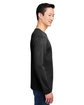 Harriton Unisex Charge Snag and Soil Protect Long-Sleeve T-Shirt black ModelSide