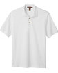 Harriton Men's 6 oz. Ringspun Cotton Piqué Short-Sleeve Polo white FlatFront
