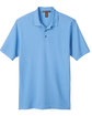 Harriton Men's 6 oz. Ringspun Cotton Piqué Short-Sleeve Polo lt college blue FlatFront
