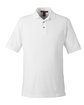Harriton Men's 6 oz. Ringspun Cotton Piqué Short-Sleeve Polo white OFFront