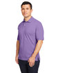 Harriton Men's 6 oz. Ringspun Cotton Piqué Short-Sleeve Polo team purple ModelQrt
