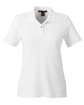 Harriton Ladies' Short-Sleeve Polo white OFFront