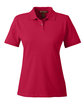 Harriton Ladies' Short-Sleeve Polo red OFFront