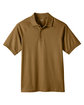 Harriton Men's Charge Snag and Soil Protect Polo coyote brown FlatFront