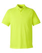 Harriton Men's Charge Snag and Soil Protect Polo safety yellow OFFront