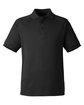Harriton Men's Charge Snag and Soil Protect Polo black OFFront