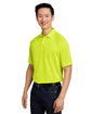 Harriton Men's Charge Snag and Soil Protect Polo safety yellow ModelQrt