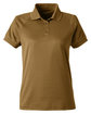 Harriton Ladies' Charge Snag and Soil Protect Polo coyote brown OFFront
