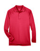 Harriton Men's Advantage Snag Protection Plus Long-Sleeve Tactical Polo red FlatFront